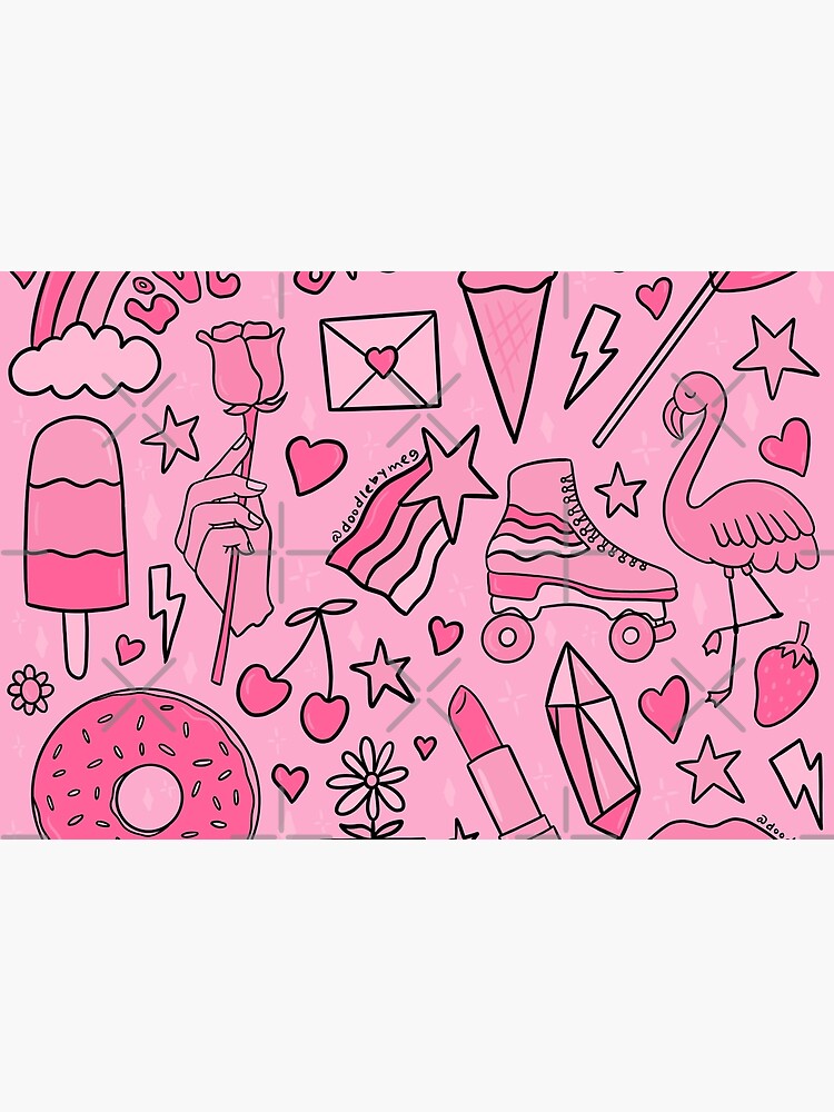 Pink Print by doodlebymeg