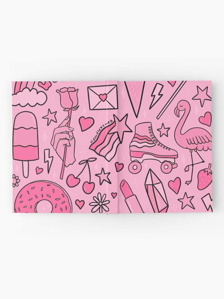 Alternate view of Pink Print Hardcover Journal