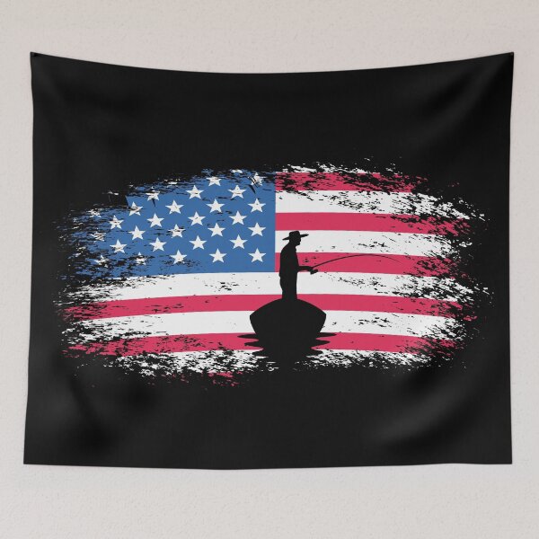 Item preview, Fishing American Flag Vintage - USA Fishersman Boat designed and sold by mouaataaz.
