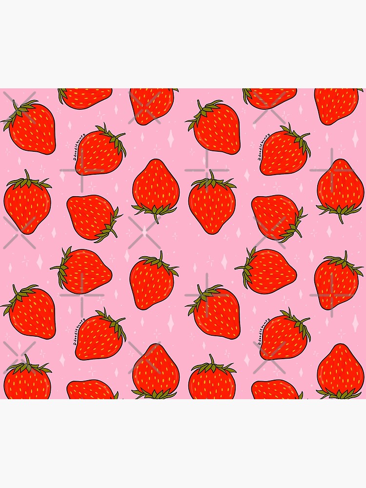 Strawberry Print by doodlebymeg
