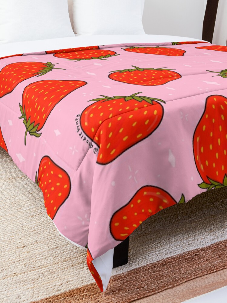 Alternate view of Strawberry Print Comforter