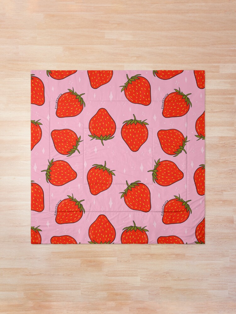 Alternate view of Strawberry Print Comforter