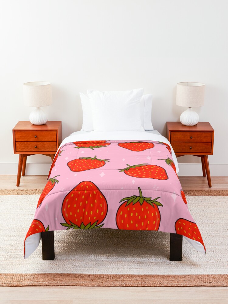 Alternate view of Strawberry Print Comforter