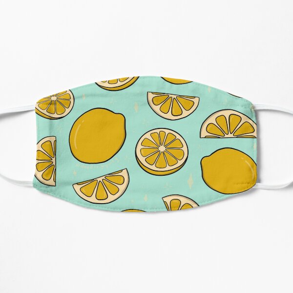 Lemon Print Flat Mask