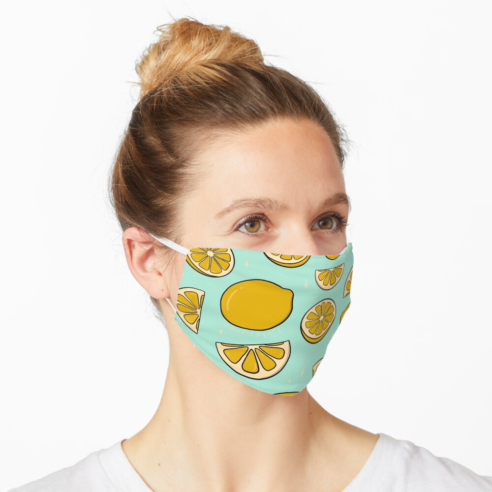 Lemon Print Mask