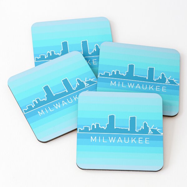 Item preview, Milwaukee Skyline - Blue Gradient designed and sold by Third-Coast.