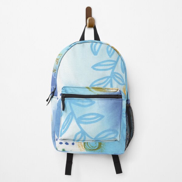 Item preview, Abstract blue botanical watercolor designed and sold by AnissaF.