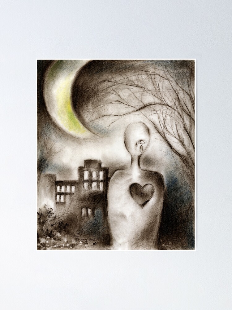 Alternate view of Moon Poster
