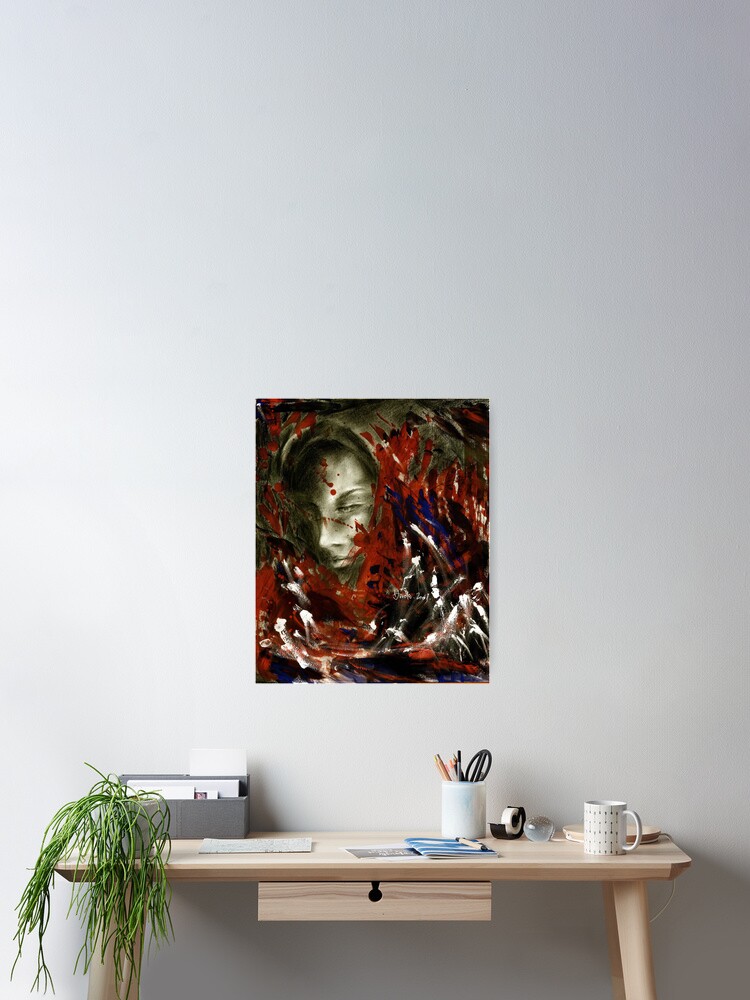 Thumbnail 2 of 3, Poster, Virgin Mary designed and sold by hilo.