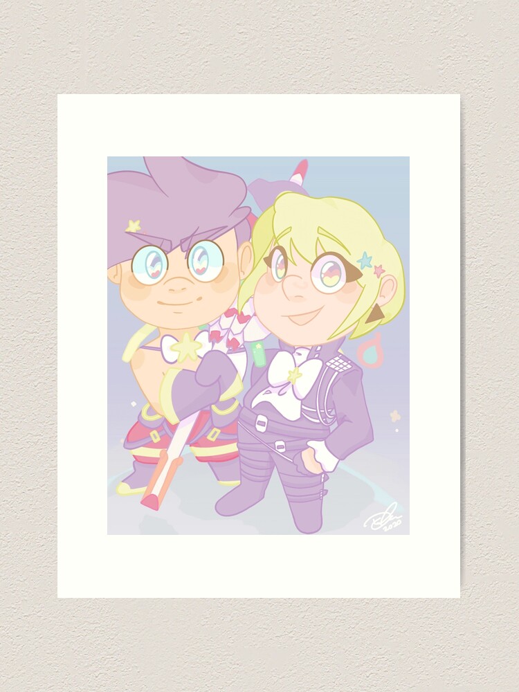 Thumbnail 1 of 3, Art Print, Sanrio Lio and Galo designed and sold by sodapopsketches.