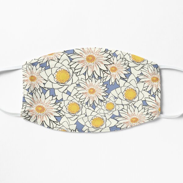 Yellow Flowers Mask - Floral Pattern Mask