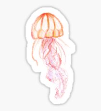 Pegatina Medusa naranja