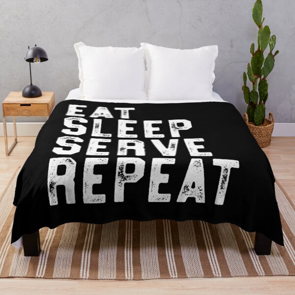 Item preview, Eat Sleep Serve Repeat Volleyball T-Shirt Team Serve Gift designed and sold by 14thFloor.