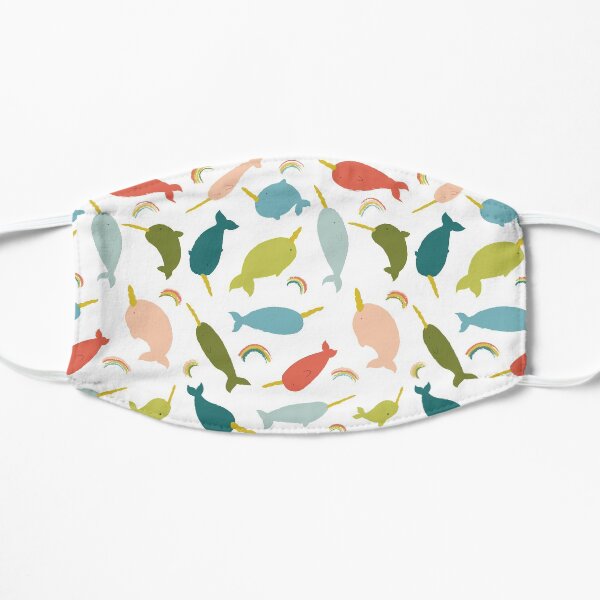 Happy Rainbow Narwhals Mask