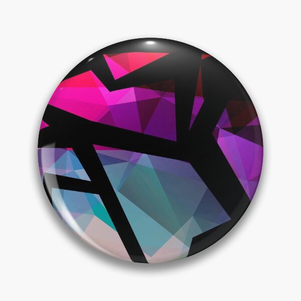 Artikelvorschau, Abstrakter Druck des Dreieckpolygondruckes. Helle dunkle Designfarben entworfen und verkauft von fuzzyfox.