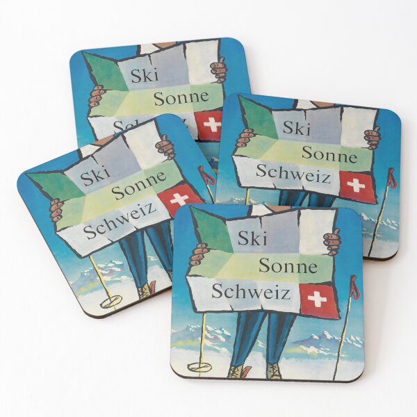 Item preview, Cartel de viaje vintage de Ski Sun Suiza designed and sold by stickart-marek.