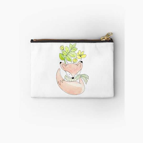Item preview, Cute, sleeping fox with flowers & leaves. designed and sold by PandaAvenue.