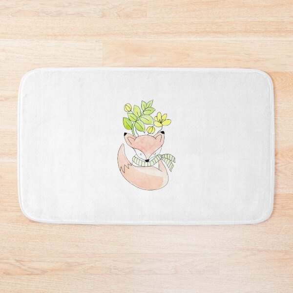 Item preview, Cute, sleeping fox with flowers & leaves. designed and sold by PandaAvenue.