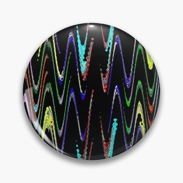 Item preview, Multicolored abstract spirals and waveform pattern on black. designed and sold by IaroslavB.