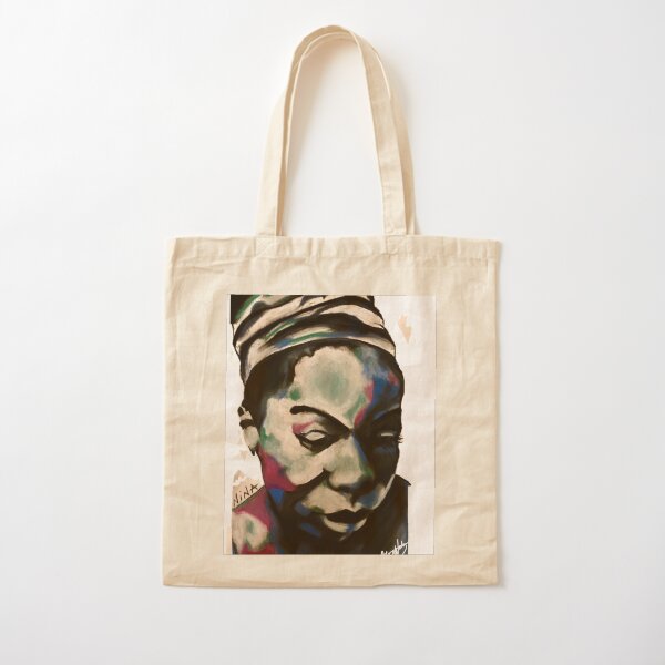 Black is the Color Nina Simone Cotton Tote Bag