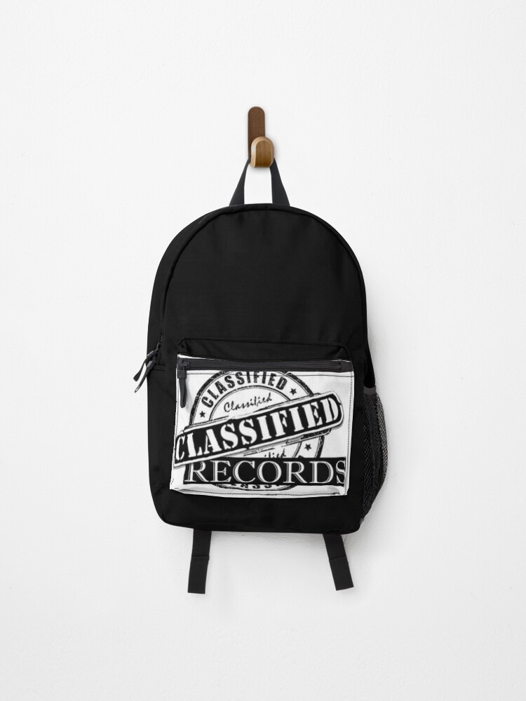 Thumbnail 1 of 3, Backpack, Classified Records Stamp Logo designed and sold by Classified619.