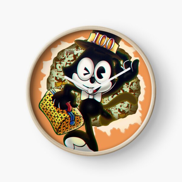 Horloges Sur Le Theme Cat Felix Redbubble