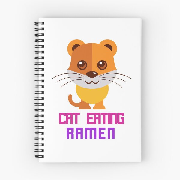 Item preview, Cat eating ramen designed and sold by pmeekukkuk.