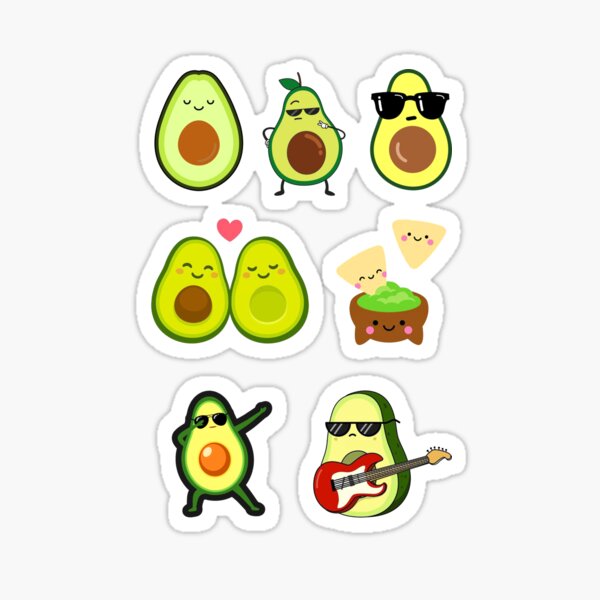 Avocado Sticker Pack Sticker