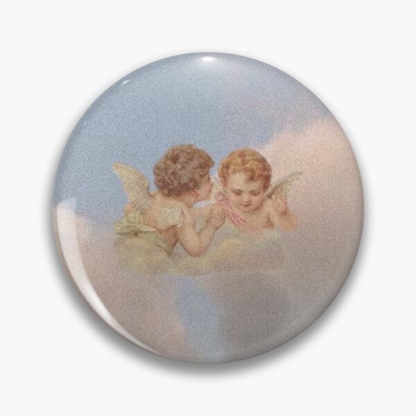 Renaissance angels in sky Cherubs Cupid Pin