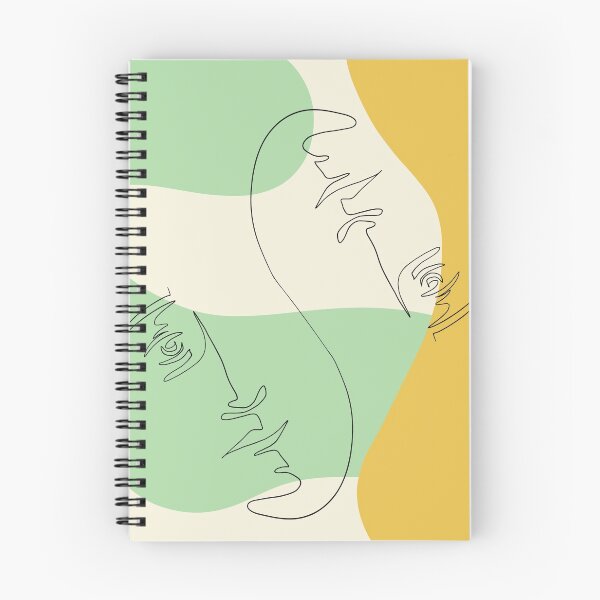 Item preview, Springtime Friends - Colorful Abstract Midcentury Line Art Portait designed and sold by steadqueen.