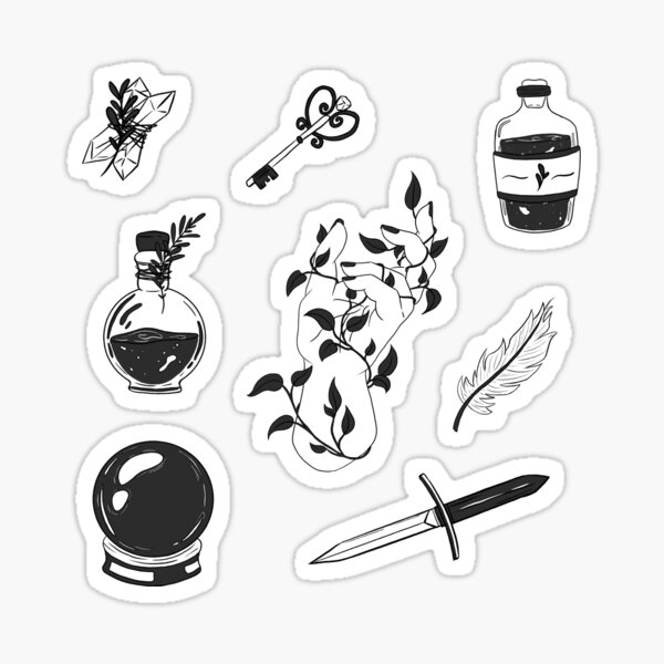 "Wicca Sticker Pack" Sticker for Sale by SunlightandRain Redbubble