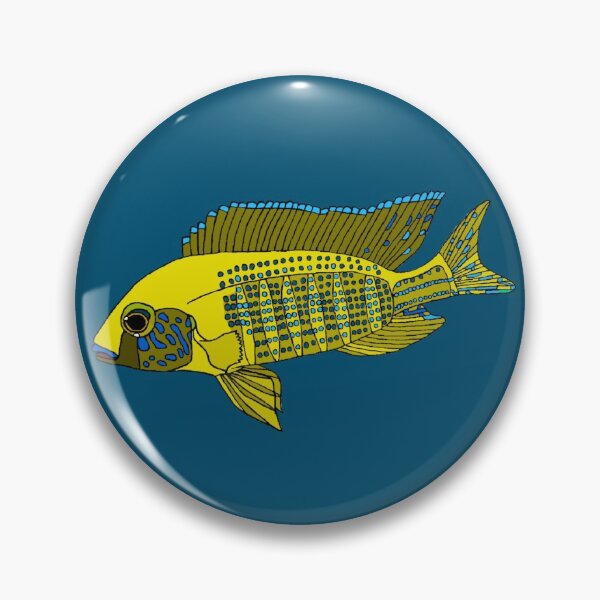 Artikelvorschau, Neuer gelber königlicher Cichlid entworfen und verkauft von TreehopperTradingCo.