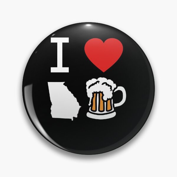 Item preview, I Heart Georgia Beer Drinking Gift designed and sold by gvcepts.