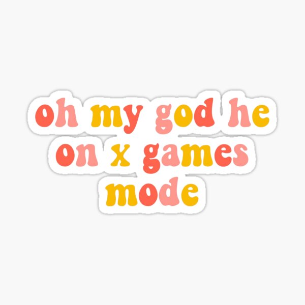 X Games Mode Stickers Redbubble