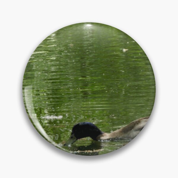 Item preview, magical green pond and a duck designed and sold by Stephanie  Skeem.