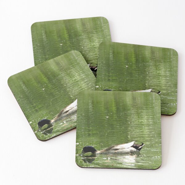 Item preview, magical green pond and a duck designed and sold by Stephanie  Skeem.