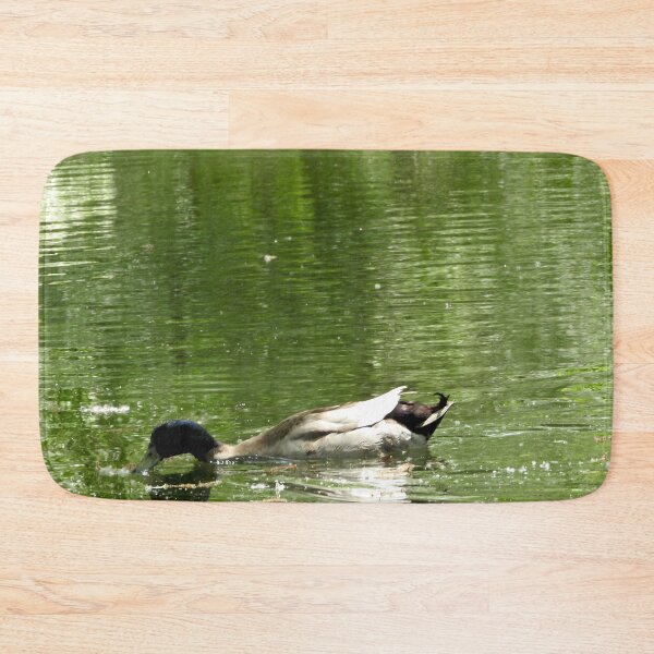 Item preview, magical green pond and a duck designed and sold by Stephanie  Skeem.