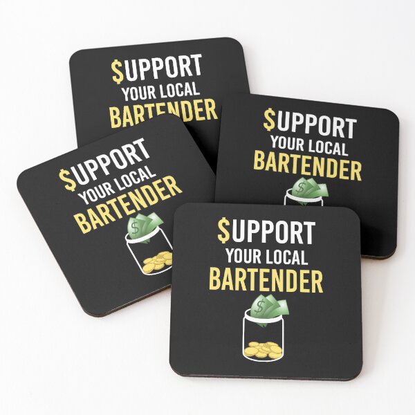 Item preview, Support Your Local Bartender Drinking Gift designed and sold by gvcepts.