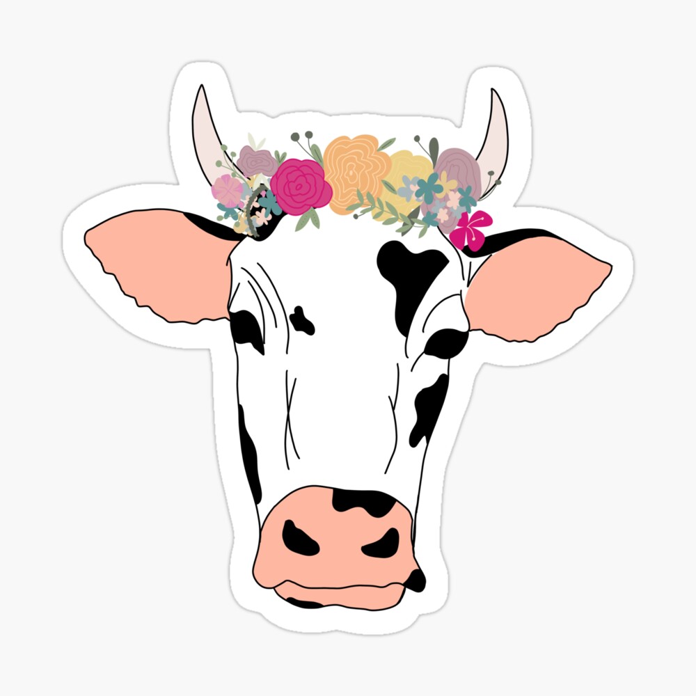 Free Free 175 Cow With Flower Crown Svg Free SVG PNG EPS DXF File