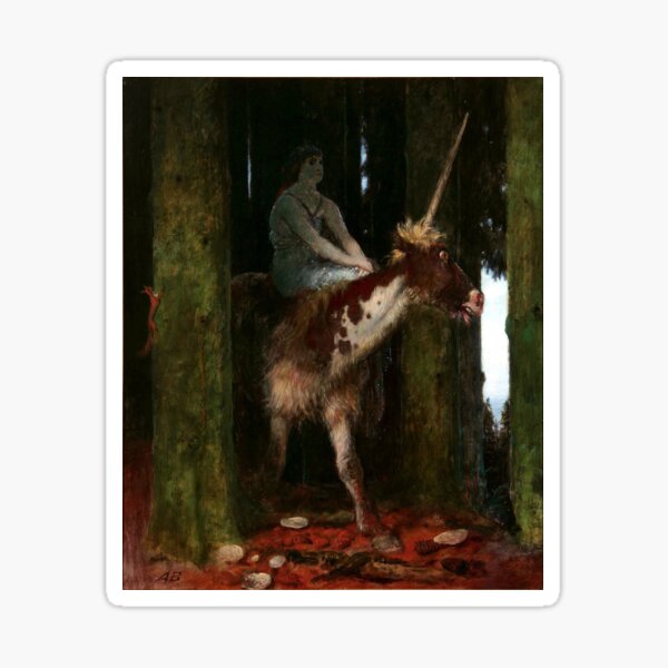 Item preview, Silence of the Forest - Arnold Bocklin 1885 designed and sold by forgottenbeauty.