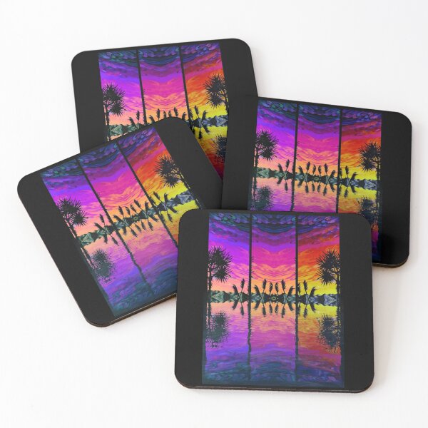 Item preview, Cabbage Trees at Sunset designed and sold by PaniaBrown.