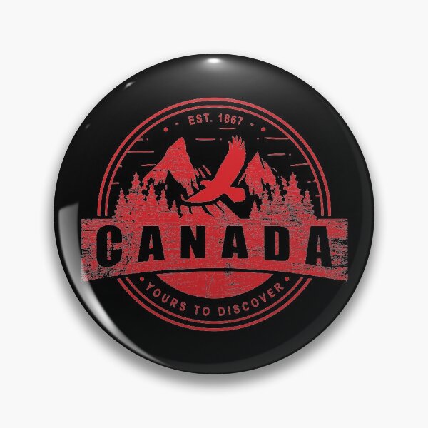 Item preview, Canada Mountains Yours to Discover Outdoor Lovers Canadian Nature Love - red designed and sold by Hurriyyatee.