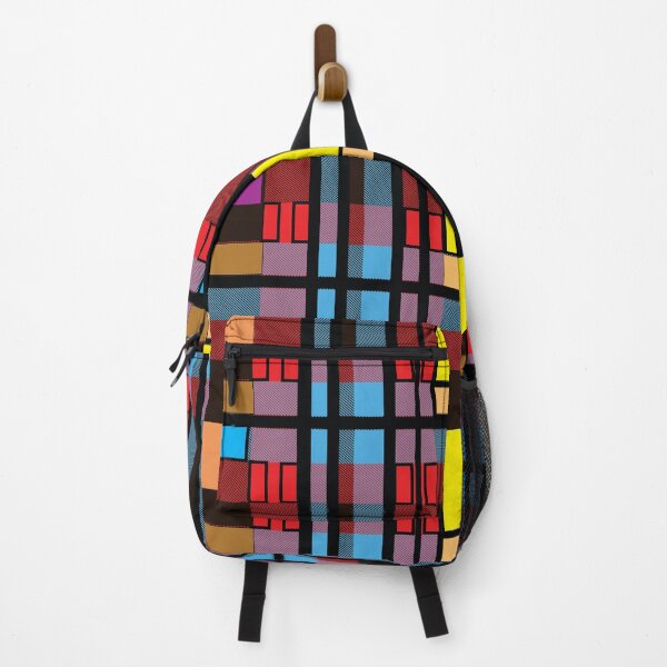 Item preview, Bright Geometric Urban Plaid: TeresaTown at Redbubble 2020 designed and sold by Mark Stansberry.