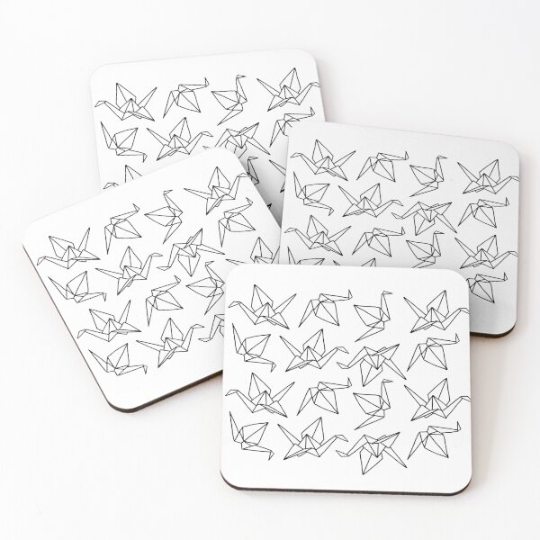 Item preview, Origami Cranes || Paper Folding || Black and White || Birds designed and sold by Hilary Leslie.