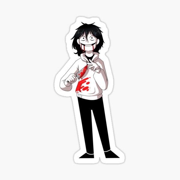 Jeff the Killer Fanart Sticker for Sale by OrianaOwO