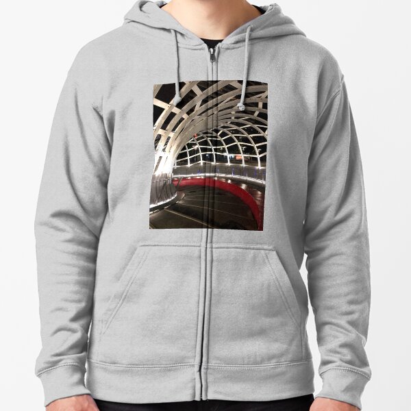 Webb Bridge at Night IV Zipped Hoodie