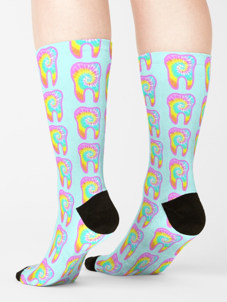 Alternate view of Tie dye tooth Socks