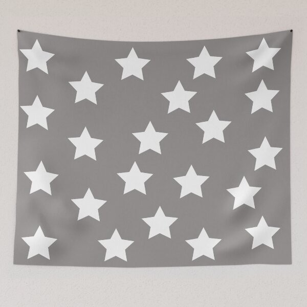Item preview, star design grey  designed and sold by Catana Design.