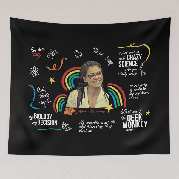 Item preview, Cosima Geek Monkey Niehaus - Orphan Black designed and sold by Mariana Fernandez.