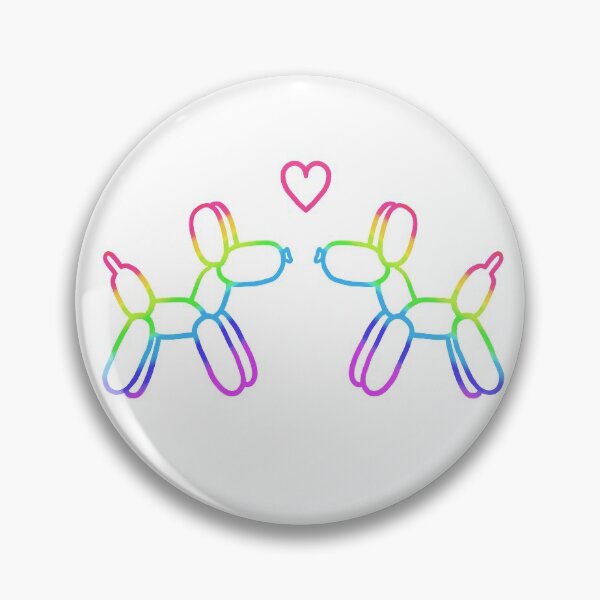 Item preview, Balloon Dogs in Love (Rainbow) designed and sold by Whoopsidoodle.